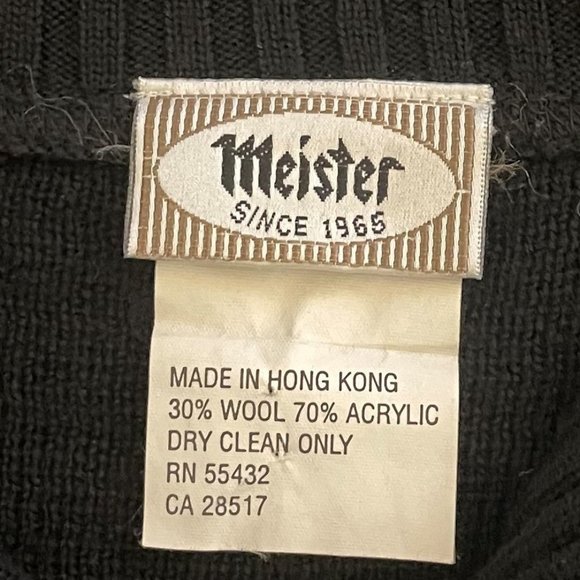 Meister Warm and Cozy Pullover Sweater, Black, Medium - Picture 6 of 6
